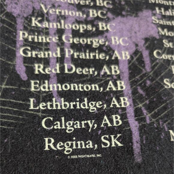 Alice Cooper Along Came a Spider Muscle T-Shirt Unisex Medium Tour Graphic - Picture 4 of 7